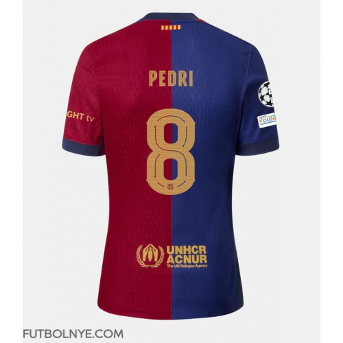 Camiseta Barcelona Pedri Gonzalez #8 Primera Equipación 2024-25 manga corta